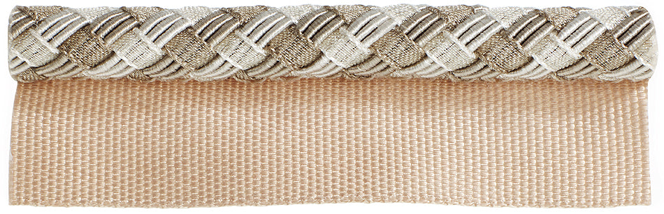 Hallis Verona Flanged Cord Trimming Platinum