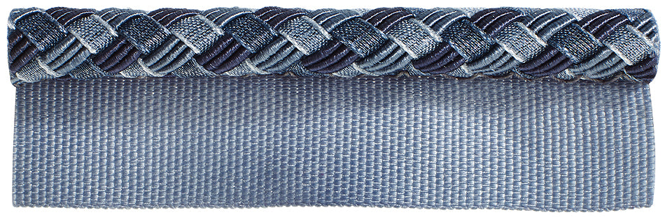 Hallis Verona Flanged Cord Trimming Indigo