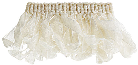 Hallis Verona Ribbon Ruche Trimming Pearl