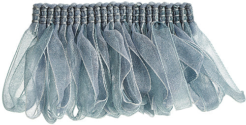 Hallis Verona Ribbon Ruche Trimming Duckegg