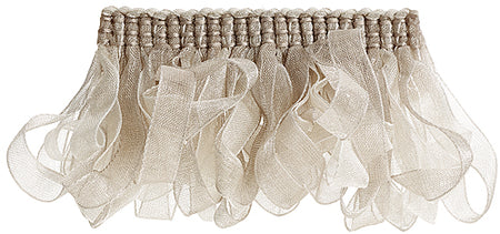 Hallis Verona Ribbon Ruche Trimming Platinum