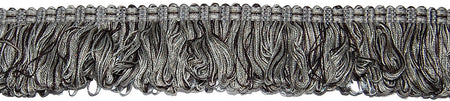 Hallis Jazz Ribbon Fringe Trimming Grey