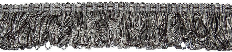 Hallis Jazz Ribbon Fringe Trimming Grey