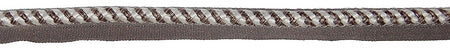 Hallis Jazz Spiral Flanged Cord Trimming Grey