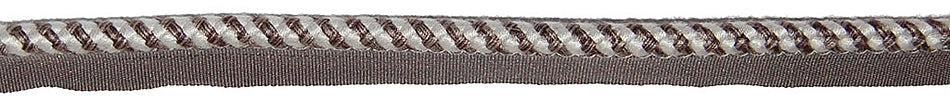 Hallis Jazz Spiral Flanged Cord Trimming Grey