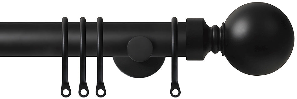 Renaissance Dimensions 28mm Contemporary Pole Black, Ball
