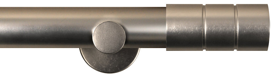 Renaissance Dimensions 28mm Contemporary Eyelet Pole Titanium, Cylinder