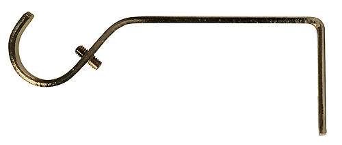 Renaissance 28mm Long Standard Curtain Pole Bracket, Antique Brass