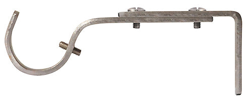 Renaissance 28mm Standard Adjustable Curtain Pole Bracket, Polished Silver