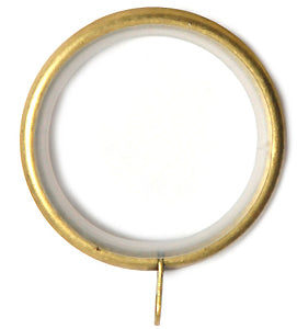 Renaissance Orbit 28mm Metal Curtain Pole Rings, Antique Brass