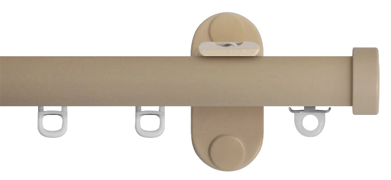 Renaissance 20mm Distinction Metal Curtain Pole Country Cream, Endcap