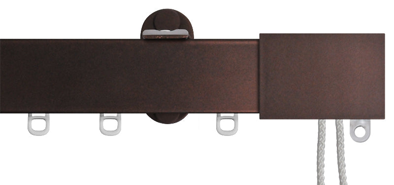 Renaissance Distinction 34mm Corded Flat Profile Curtain Track, Antique Bronze