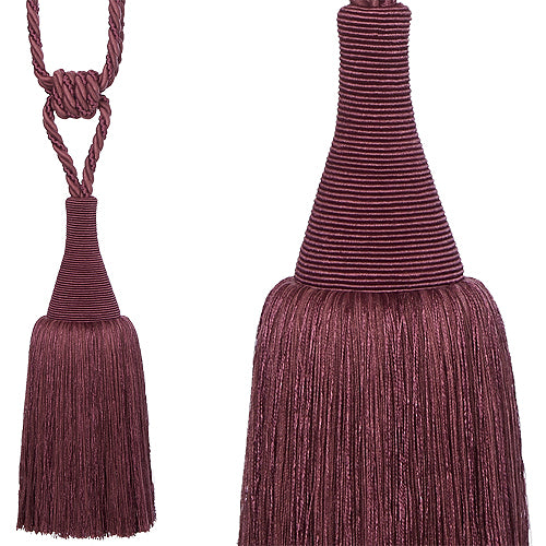 Hallis Colour Passion Trends Small Tassel Tieback Damson