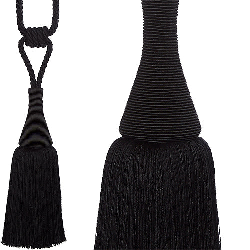 Hallis Colour Passion Trends Small Tassel Tieback Black