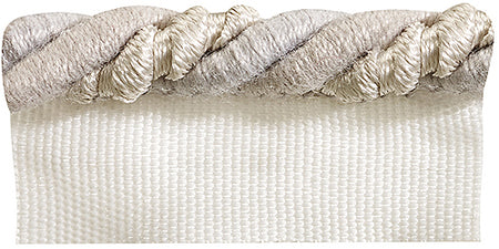 Hallis Colour Passion Trends Flanged Cord Trimming Silver Grey