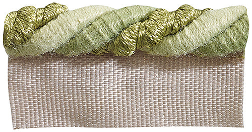 Hallis Colour Passion Trends Flanged Cord Trimming Lime Green