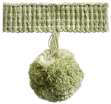 Hallis Colour Passion Trends Pom Pom Trimming Lime Green