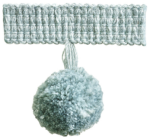 Hallis Colour Passion Trends Pom Pom Trimming Duckegg