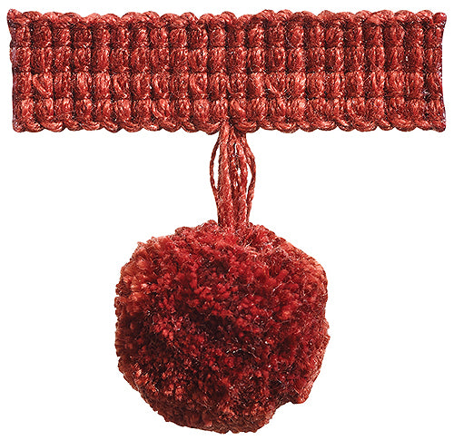 Hallis Colour Passion Trends Pom Pom Trimming Terracotta