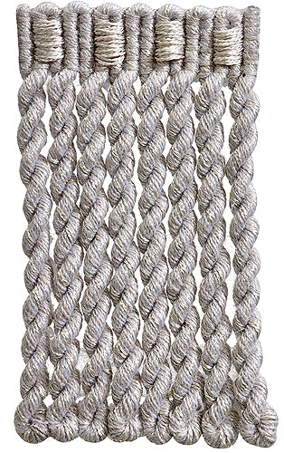 Hallis Colour Passion Trends Bullion Fringe Trimming Silver Grey