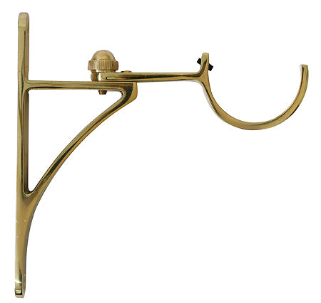 Jones 50mm Metal Adjustable End Bracket, Brass