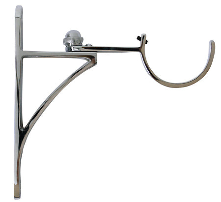 Jones 50mm Metal Adjustable End Bracket, Chrome