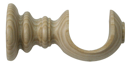 Jones Oakham 50mm Wood Pole Cup Bracket, Limed