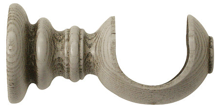 Jones Oakham 50mm Wood Pole Cup Bracket, Truffle
