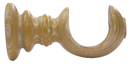 Jones Oakham 50mm Wood Pole Cup Bracket, Honey