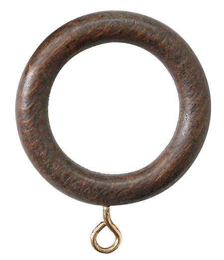 Jones Cathedral 30mm Wood Curtain Rings, Oak