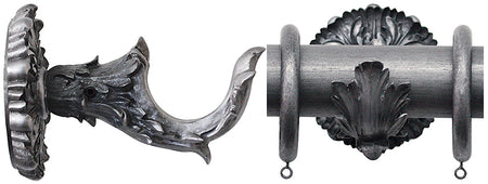 Jones Florentine Handcrafted 50mm Bracket Acanthus, Pewter