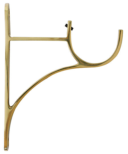 Jones 63mm Metal Adjustable End Bracket, Brass