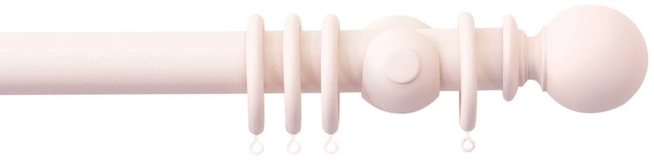 Jones Seychelles 40mm Handcrafted Wood Pole Blush, Ball