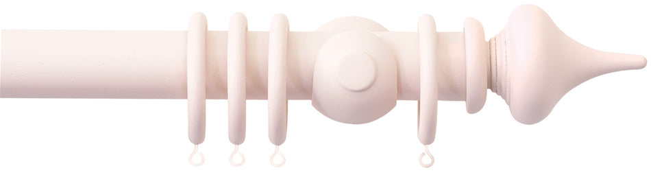 Jones Seychelles 40mm Handcrafted Wood Pole Blush, Minaret