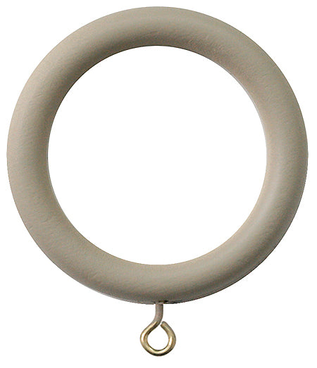 Jones Seychelles 40mm Handcrafted Wood Pole Rings, Truffle