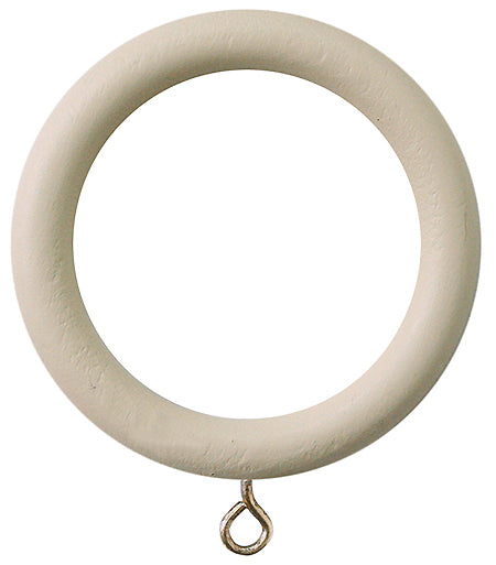 Jones Seychelles 40mm Handcrafted Wood Pole Rings, Sand