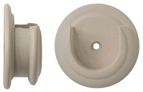 Jones Seychelles 40mm Wood Pole Recess Bracket, Truffle