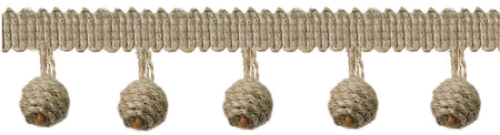 Jones Coastal Trimming Ball Fringe, Jute