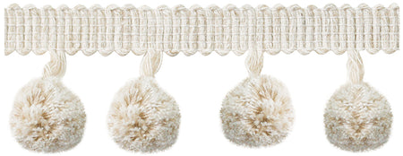 Jones Coastal Trimming Pom Pom Fringe, Cotton