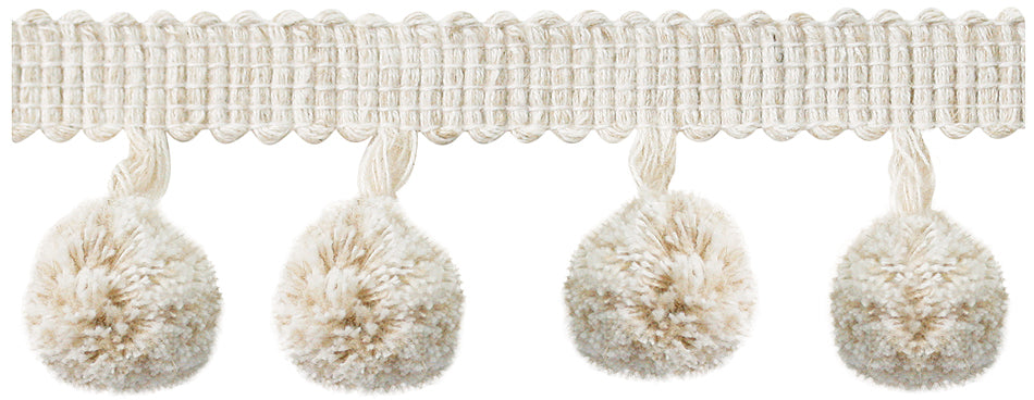 Jones Coastal Trimming Pom Pom Fringe, Cotton
