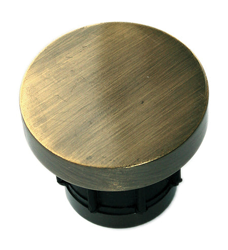 Jones Lunar 28mm Pole Finials, Stoppers, Burnished Brass