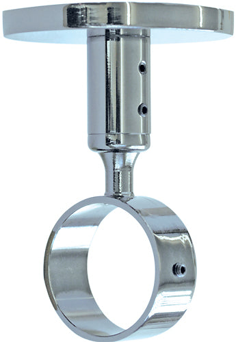 Jones Strand 35mm Pole Ceiling Bracket, Chrome