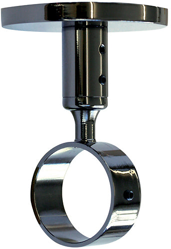 Jones Strand 35mm Pole Ceiling Bracket, Black Nickel