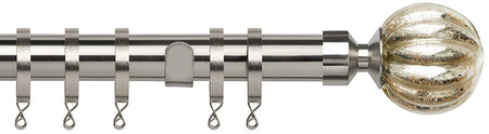 Speedy Poles Apart 28mm Pole Standard Satin Silver, Dynasty