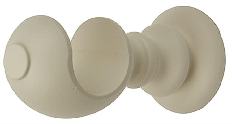 Modern Country Pole Cup Bracket 45mm, 55mm, Pearl