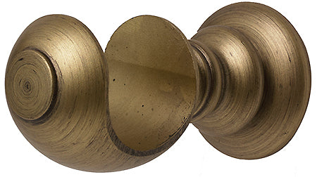 Modern Country Pole Cup Bracket 45mm, 55mm, Gold Black