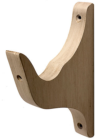 Modern Country Pole Architrave Bracket 45mm, 55mm, Brushed Ivory