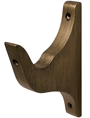 Modern Country Pole Architrave Bracket 45mm, 55mm, Gold Black