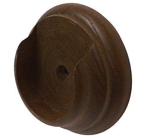Modern Country Pole Recess Bracket 45mm, 55mm, Dark Oak