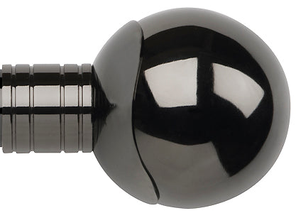 Galleria Metals 35mm Finial Black Nickel Orb